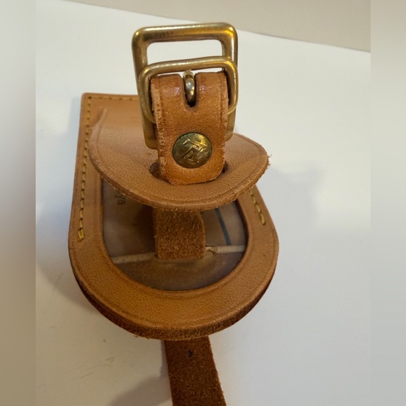 LV Authentic Leather Luggage Tag and Poignet Strap Set EUC - Picture 5 of 10